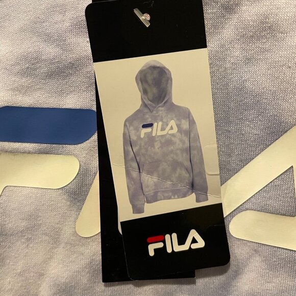 Fila Youth Girls Purple Tie Dye Pullover Hoodie - Picture 3 of 5